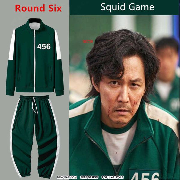 squid game jacket men's li zhengjae same sportswear plus size 456 national tide autumn sweater round six can be customized, Black
squid game jacket men's li zhengjae same sportswear plus size 456 national tide autumn sweater round six can be customized, Black