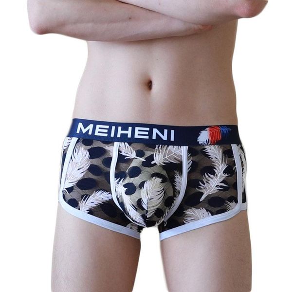underpants underwear men boxers floral print mesh untra-thin breathable panties bikini low waist soft boxershorts, Black;white
underpants underwear men boxers floral print mesh untra-thin breathable panties bikini low waist soft boxershorts, Black;white
