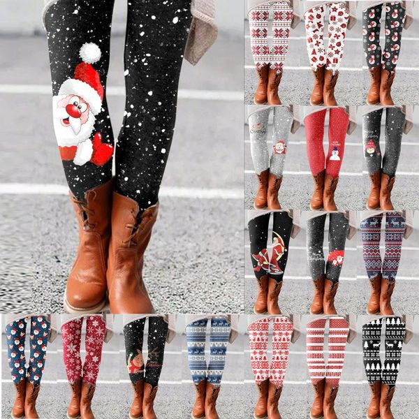 women's leggings sports pants christmas printed elastic all-match slim casual long boot leggins push up seamless deportivo, Black
women's leggings sports pants christmas printed elastic all-match slim casual long boot leggins push up seamless deportivo, Black