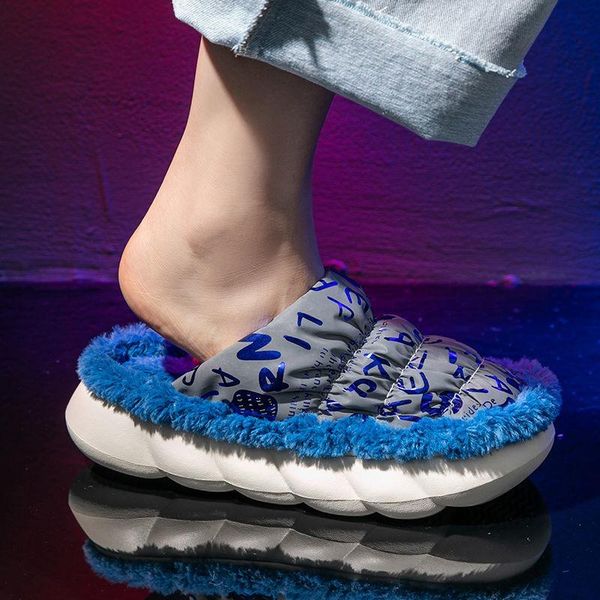 slippers 2022 warm down cloth women winter shoes home men indoor plush sneakers soft eva anti-slip thick sole platform mules, Black
slippers 2022 warm down cloth women winter shoes home men indoor plush sneakers soft eva anti-slip thick sole platform mules, Black