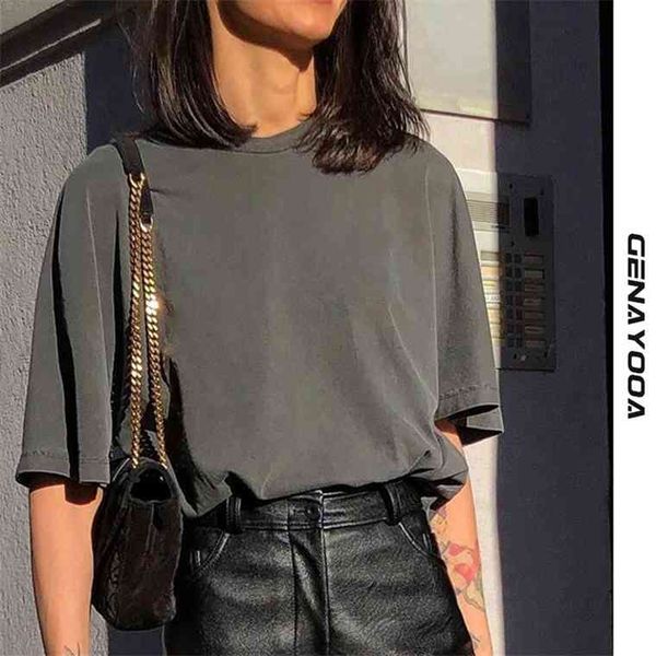 genayooa summer basic solid t-shirt knitted casual cotton short sleeve tee-shirts female women streetwear korean 2021, White
genayooa summer basic solid t-shirt knitted casual cotton short sleeve tee-shirts female women streetwear korean 2021, White