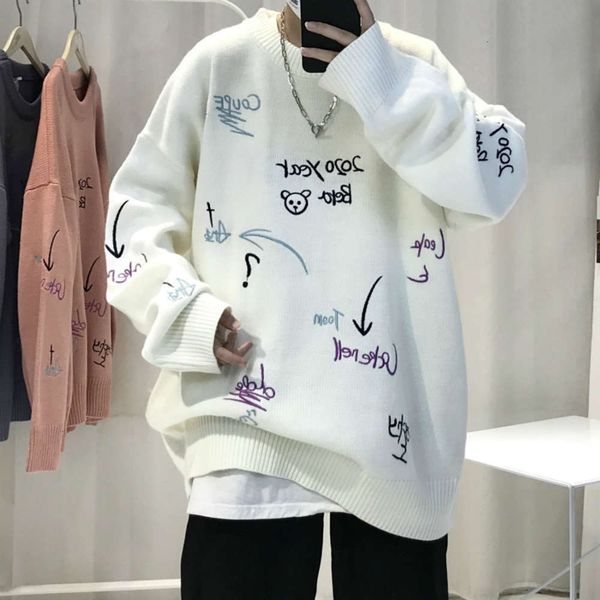 men's sweaters sweatshirt autumn and winter trend crew neck lazy style korean loose little bear printed sweater t-shirt whp8, White;black
men's sweaters sweatshirt autumn and winter trend crew neck lazy style korean loose little bear printed sweater t-shirt whp8, White;black