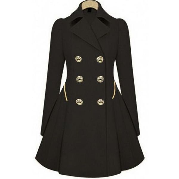 women's trench coats brand design casual long coat autumn vintage elegant wool bi-layered front-opening cinch waist a-line, Tan;black
women's trench coats brand design casual long coat autumn vintage elegant wool bi-layered front-opening cinch waist a-line, Tan;black