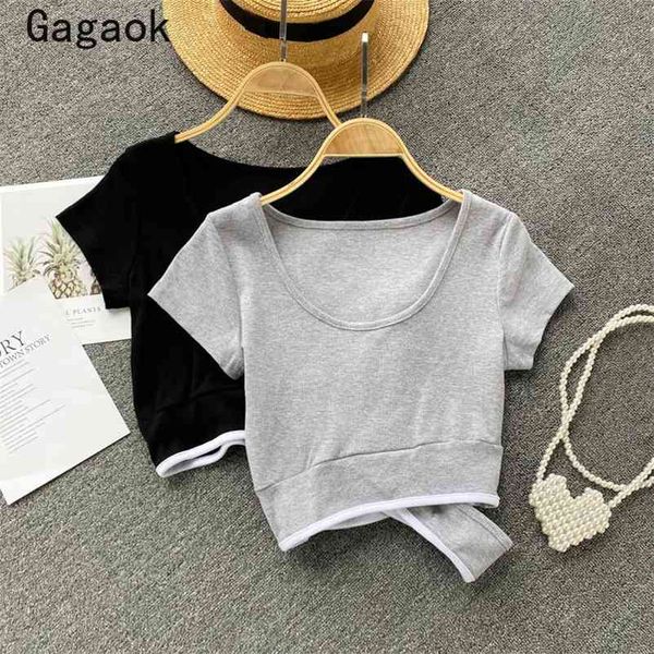 woman tshirts summer solid o neck hollow out navel street tees slim fashion harajuku wild pullovers 210531, White
woman tshirts summer solid o neck hollow out navel street tees slim fashion harajuku wild pullovers 210531, White