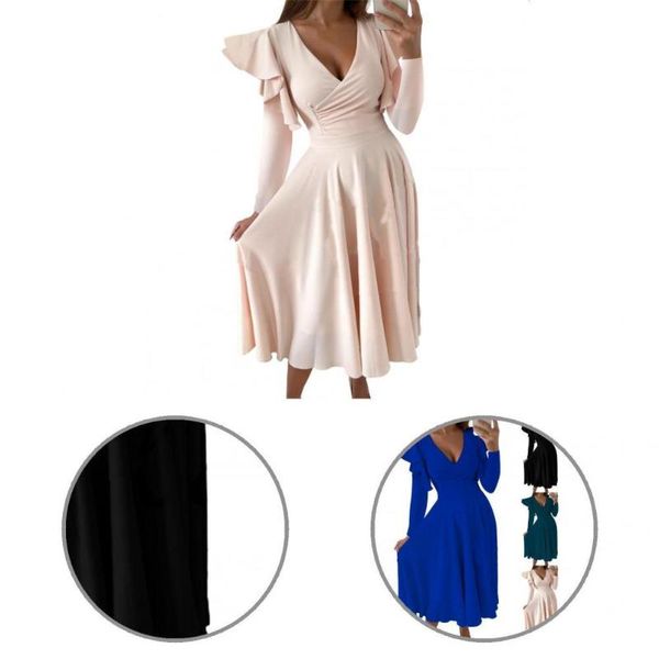 casual dresses great dress eye-catching 4 colors high slit irregular v-neck party flowy, Black;gray
casual dresses great dress eye-catching 4 colors high slit irregular v-neck party flowy, Black;gray