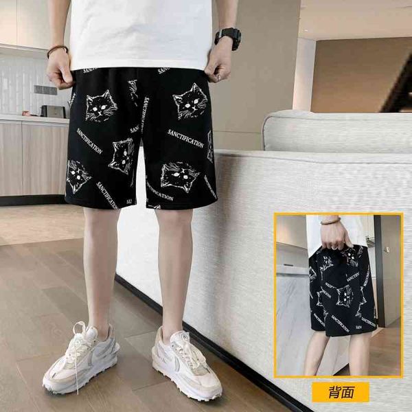 shorts summer 2021 new men's capris loose casual versatile chinese fashion brand wear trend pants, White;black
shorts summer 2021 new men's capris loose casual versatile chinese fashion brand wear trend pants, White;black