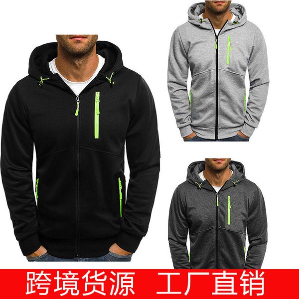 mens sweater new outdoor sports men's multicolor casual sweater fashionable hooded cardigan coat, Black
mens sweater new outdoor sports men's multicolor casual sweater fashionable hooded cardigan coat, Black