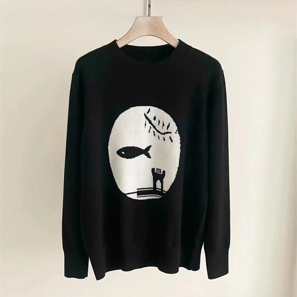 women's sweaters women sweater 2021 autumn and winter style western contrast jacquard loose round neck long-sleeved wool, White;black
women's sweaters women sweater 2021 autumn and winter style western contrast jacquard loose round neck long-sleeved wool, White;black