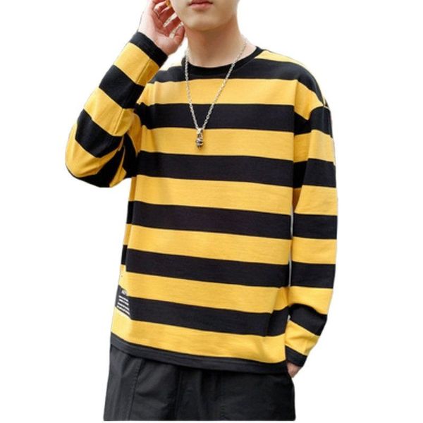 men's casual shirts camiseta listrada masculina com mangas pridas, camisa casual preta e branca gola em o, estilo vintage, roupas japon, White;black
men's casual shirts camiseta listrada masculina com mangas pridas, camisa casual preta e branca gola em o, estilo vintage, roupas japon, White;black