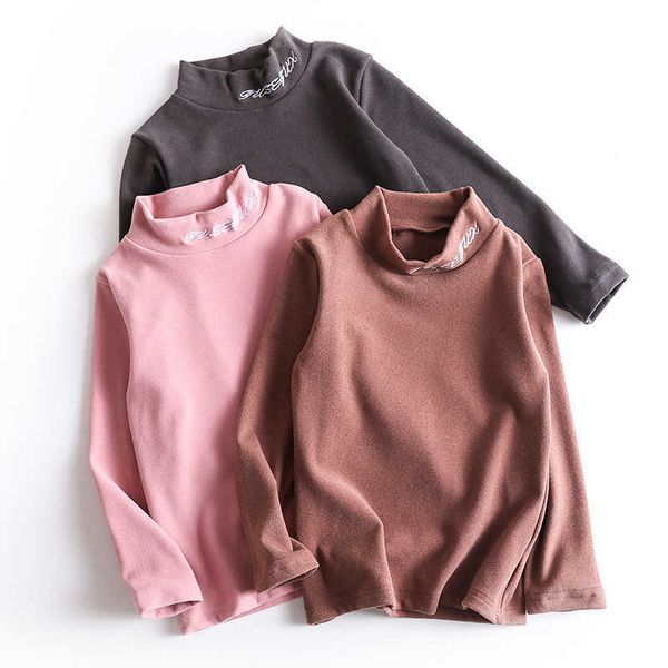 new autumn winter boys girls kids fashion solid t shirt children long sleeve warm casual turtleneck t-shirts sweatshirt y0914, Blue 
new autumn winter boys girls kids fashion solid t shirt children long sleeve warm casual turtleneck t-shirts sweatshirt y0914, Blue
