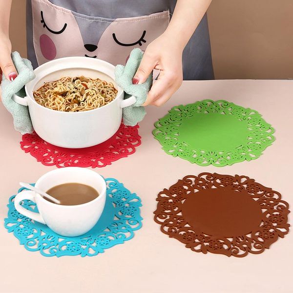 mats & pads insulation pad non-slip bowl and plate placemat kitchen accessories round silicone lace flower tea
mats & pads insulation pad non-slip bowl and plate placemat kitchen accessories round silicone lace flower tea