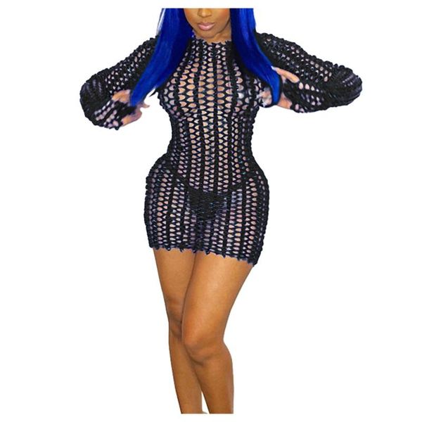 casual dresses summer women cover up beach dress hollow out backless mesh see-through mini elasticity, Black;gray
casual dresses summer women cover up beach dress hollow out backless mesh see-through mini elasticity, Black;gray