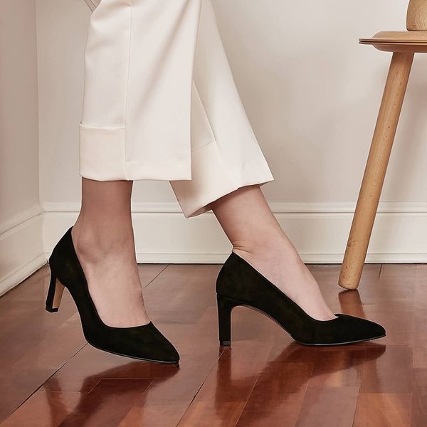 dress shoes brand beliz, 100% fine genuine suede black, blue, tan, 6cm heels, women's stiletto pumps shoes
dress shoes brand beliz, 100% fine genuine suede black, blue, tan, 6cm heels, women's stiletto pumps shoes