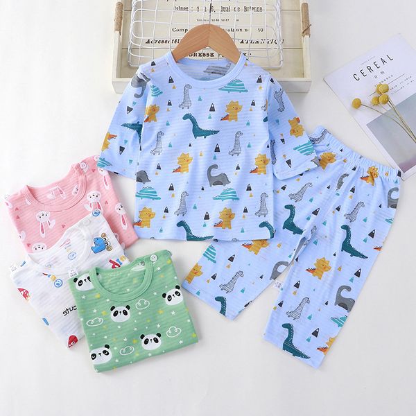 children's home service suit cotton summer new thin air conditioning clothing boys costume 2021 baby pajamas children's clothing, White
children's home service suit cotton summer new thin air conditioning clothing boys costume 2021 baby pajamas children's clothing, White