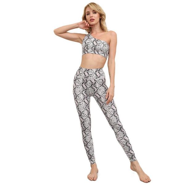 yoga outfits seamless set women snake print tracksuit high waist pants one shoulder sports bra 2pcs gym fitness clothes, White;red
yoga outfits seamless set women snake print tracksuit high waist pants one shoulder sports bra 2pcs gym fitness clothes, White;red