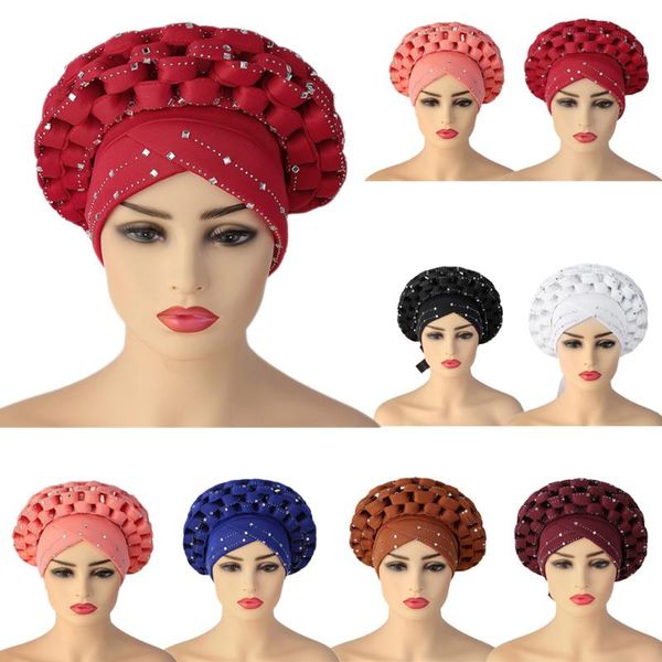 african caps aso oke hijab gele headtie already made two piece rhinestone turban head wrap women hat auto cap adjustable ethnic cloth clothi, Red
african caps aso oke hijab gele headtie already made two piece rhinestone turban head wrap women hat auto cap adjustable ethnic cloth clothi, Red
