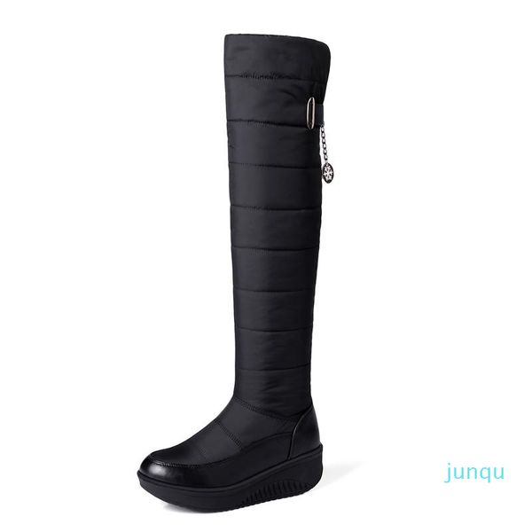 wholesale- boots memunia 2021 style russia winter snow women warm thick fur over the knee platform shoes ladies thigh high, Black
wholesale- boots memunia 2021 style russia winter snow women warm thick fur over the knee platform shoes ladies thigh high, Black