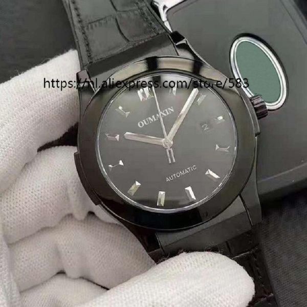 wristwatches 42mm men's watch fashion automatic mechanical sapphire glass black dial 316l stainless steel clock, Slivery;brown
wristwatches 42mm men's watch fashion automatic mechanical sapphire glass black dial 316l stainless steel clock, Slivery;brown