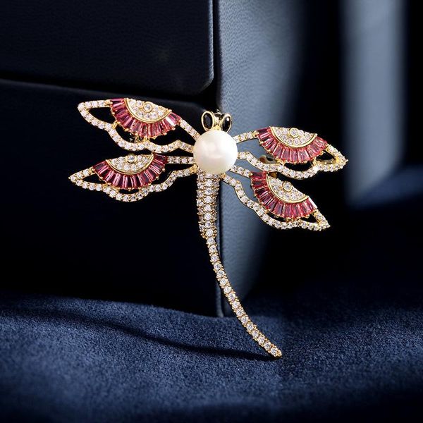 pins, brooches okily high-grade zircon brooch temperament pearl pinamd shawl buckle clothes decoration animal dragonfly, Gray
pins, brooches okily high-grade zircon brooch temperament pearl pinamd shawl buckle clothes decoration animal dragonfly, Gray