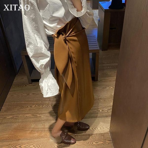 skirts xitao pu vintage pleated skirt high waist irregular loose bow 2021 spring small fresh casual minority mid calf gcc3248, Black
skirts xitao pu vintage pleated skirt high waist irregular loose bow 2021 spring small fresh casual minority mid calf gcc3248, Black