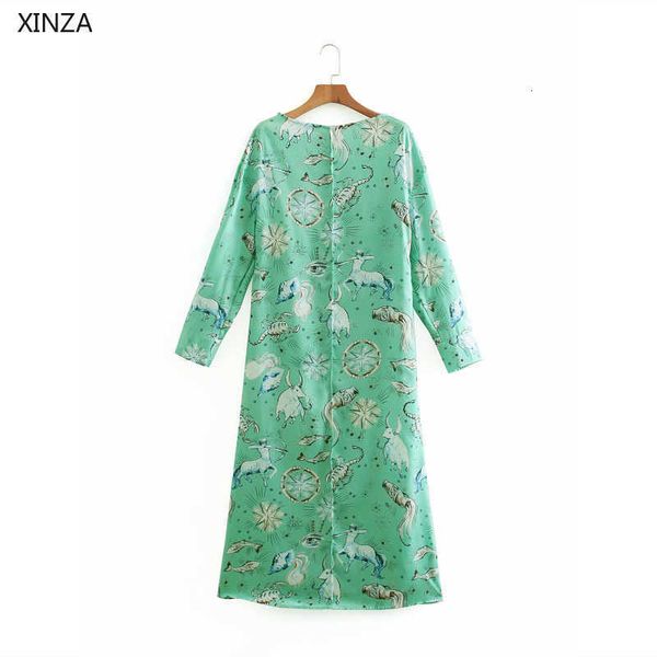 casual dresses women print boatneck midi green long sleeve vintage spring female chic side zip flowy elegant j4je, Black;gray
casual dresses women print boatneck midi green long sleeve vintage spring female chic side zip flowy elegant j4je, Black;gray