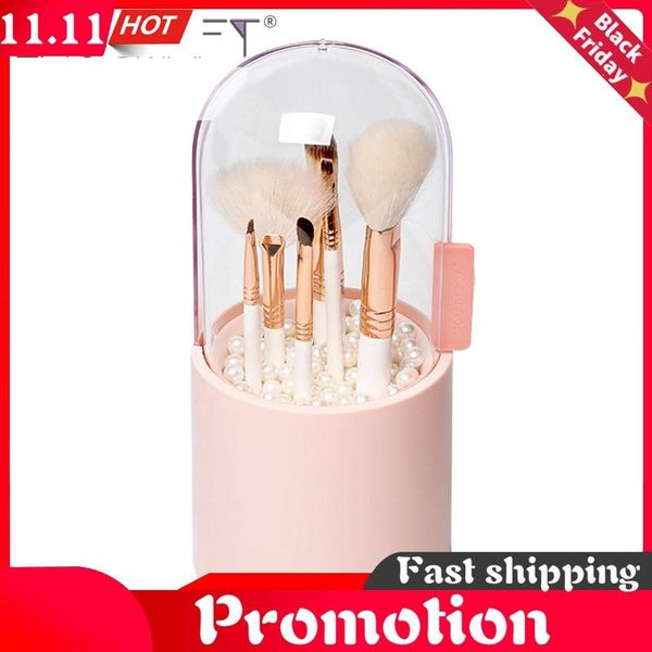 makeup brush holder with white pearls waterproof dustproof storage cup bathroom cosmetic organizer boxes & bins
makeup brush holder with white pearls waterproof dustproof storage cup bathroom cosmetic organizer boxes & bins