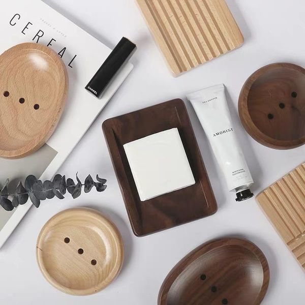 creative portable simple walnut wood soap tray dish solid box bathroom supplies el handmade draining rack dishes
creative portable simple walnut wood soap tray dish solid box bathroom supplies el handmade draining rack dishes