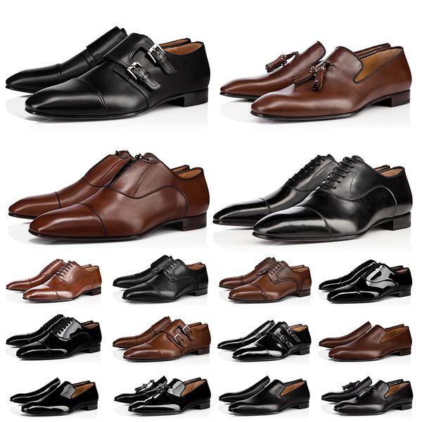 mens loafers shoes red bottoms triple black brown leopard suede patent leather rivets oxford loafer dress wedding office career business sho 
mens loafers shoes red bottoms triple black brown leopard suede patent leather rivets oxford loafer dress wedding office career business sho