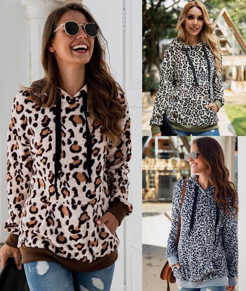 women's hoodies & sweatshirts autumn winter clothes warm leopard sweatshirt women pockets hooded plush lace up casual pullover fashion, Black
women's hoodies & sweatshirts autumn winter clothes warm leopard sweatshirt women pockets hooded plush lace up casual pullover fashion, Black