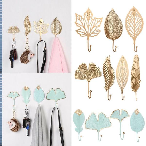 hooks & rails 1pc nordic style gold/green leaf shape wrought iron hook wall hanger hanging storage rack for towel clothes home organization
hooks & rails 1pc nordic style gold/green leaf shape wrought iron hook wall hanger hanging storage rack for towel clothes home organization