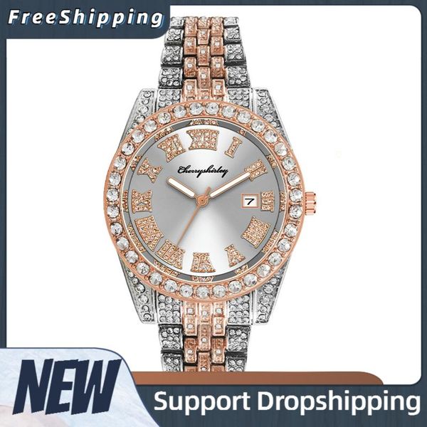 wristwatches watch men full diamond mens watches casual quartz stainless steel band diamonds business waterproof, Slivery;brown
wristwatches watch men full diamond mens watches casual quartz stainless steel band diamonds business waterproof, Slivery;brown