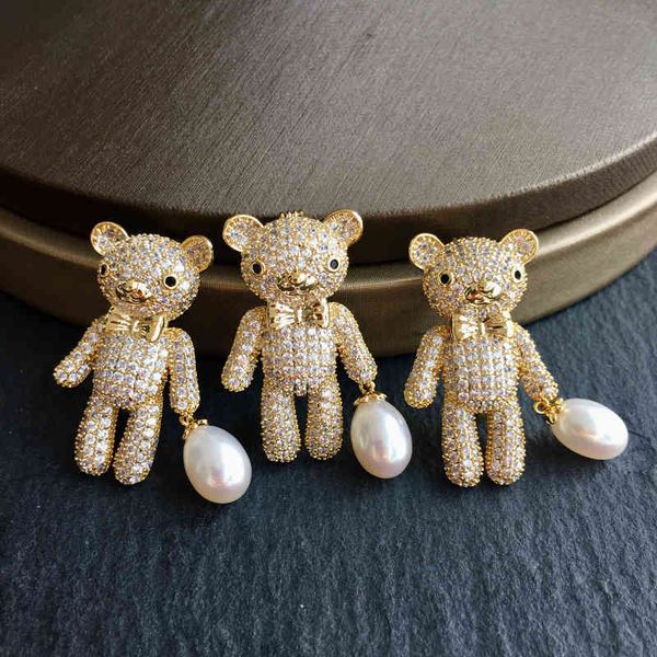uice lucky bear trendy aaa zircon natural freshwater pearls 8-9mm brooches for women girl birthday party gift fine jewelry, Gray
uice lucky bear trendy aaa zircon natural freshwater pearls 8-9mm brooches for women girl birthday party gift fine jewelry, Gray