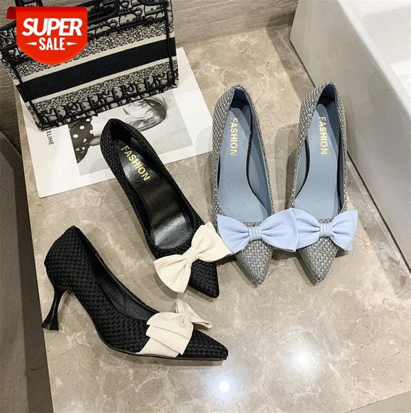 high-heeled fashion single shoes women's bow tie wineglass with pointed toe work #f400, Black
high-heeled fashion single shoes women's bow tie wineglass with pointed toe work #f400, Black