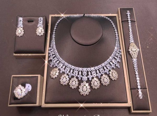 earrings & necklace janekelly bridal zirconia full jewelry sets for women party, luxury dubai nigeria cz crystal wedding, Silver
earrings & necklace janekelly bridal zirconia full jewelry sets for women party, luxury dubai nigeria cz crystal wedding, Silver