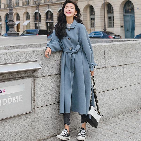 women's wool & blends jacket women coat most autumn and winter below the knee blue veste manteau femme, Black
women's wool & blends jacket women coat most autumn and winter below the knee blue veste manteau femme, Black
