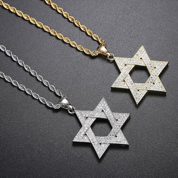 pendant necklaces american necklace hip hop rock style jewelry hexagram link chain, Silver
pendant necklaces american necklace hip hop rock style jewelry hexagram link chain, Silver