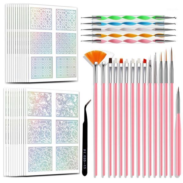 nail brushes set with stickers dotting pens pick up tweezer art diy tool kit for beginners set1
nail brushes set with stickers dotting pens pick up tweezer art diy tool kit for beginners set1