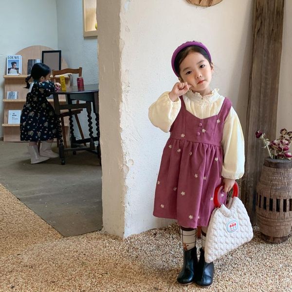 girl's dresses milancel 2021 winter girls dress corduroy camisole and fur lining blouse thicekn set, Red;yellow
girl's dresses milancel 2021 winter girls dress corduroy camisole and fur lining blouse thicekn set, Red;yellow