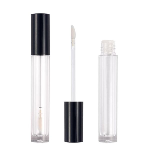 4ml empty lipgloss tubes wholesale lip gloss lipstick bottles round makeup package storage & jars