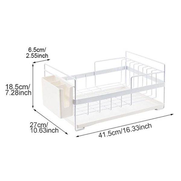 2-tier dish drying rack stainless steel with removable drainboard holder large capacity drainer kitchen a0kc storage & organization
2-tier dish drying rack stainless steel with removable drainboard holder large capacity drainer kitchen a0kc storage & organization