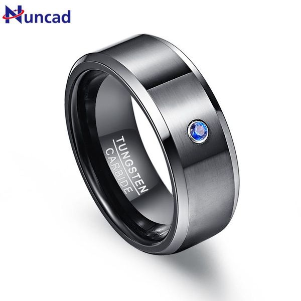 wedding rings nuncad men's 8mm tungsten carbide black brushed blue cubic zirconia band polished beveled size 7-12, Slivery;golden
wedding rings nuncad men's 8mm tungsten carbide black brushed blue cubic zirconia band polished beveled size 7-12, Slivery;golden