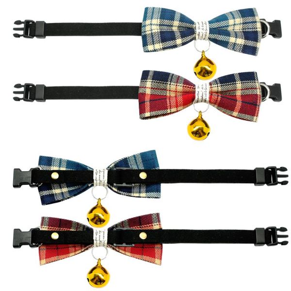 cute plaid bow tie cat collar with bell breakaway small dog puppy kitten collars adjustable safety pet accessories for chihuahua & leads
cute plaid bow tie cat collar with bell breakaway small dog puppy kitten collars adjustable safety pet accessories for chihuahua & leads