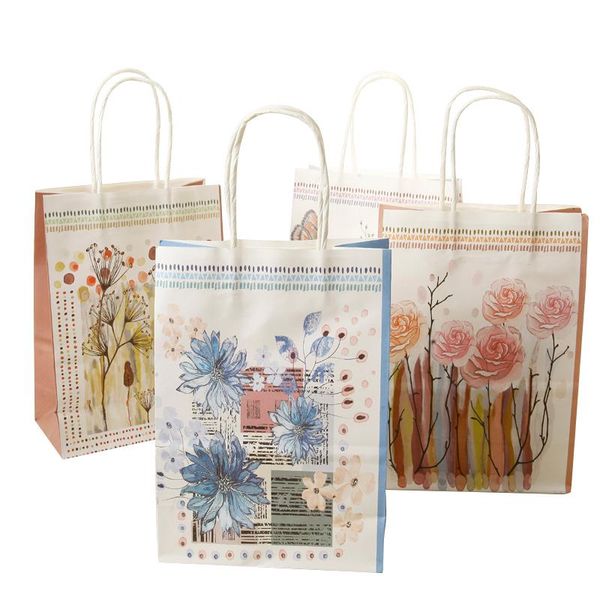 gift wrap 10pcs printed flower kraft paper bag watercolor festival with handles wedding birthday party 21x15x8cm
gift wrap 10pcs printed flower kraft paper bag watercolor festival with handles wedding birthday party 21x15x8cm
