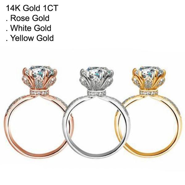 cluster rings 14k yellow gold 1 moissanite diamond ring women crown rose flower wedding party engagement anniversary ct d color, Golden;silver
cluster rings 14k yellow gold 1 moissanite diamond ring women crown rose flower wedding party engagement anniversary ct d color, Golden;silver