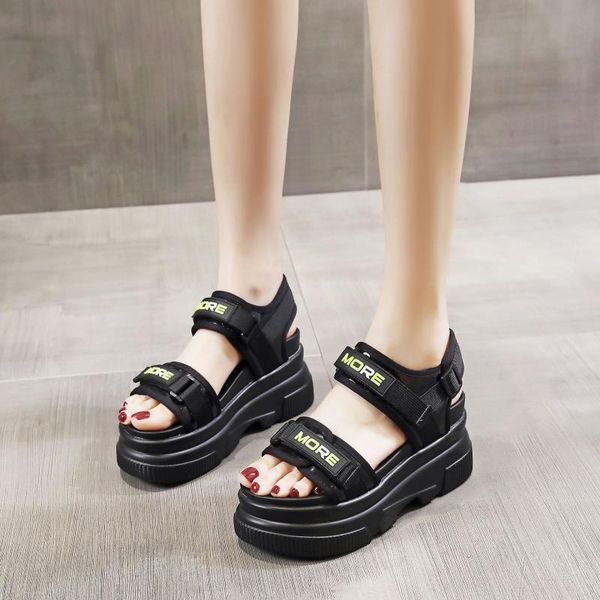 sandals summer for women high heels wedges shoes 2021 female woman platform sandal, Black
sandals summer for women high heels wedges shoes 2021 female woman platform sandal, Black