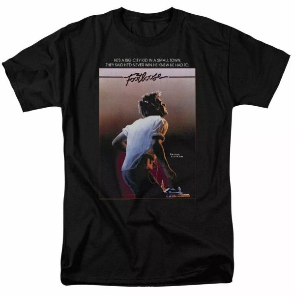 footloose poster t shirt mens licensed 80s dance movie tee black, White;black
footloose poster t shirt mens licensed 80s dance movie tee black, White;black