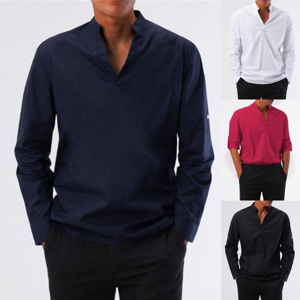 men's casual shirts men's shirt 2021 white men long sleeve v neck solid color stand collar man 2xl streetwear clothing, White;black
men's casual shirts men's shirt 2021 white men long sleeve v neck solid color stand collar man 2xl streetwear clothing, White;black