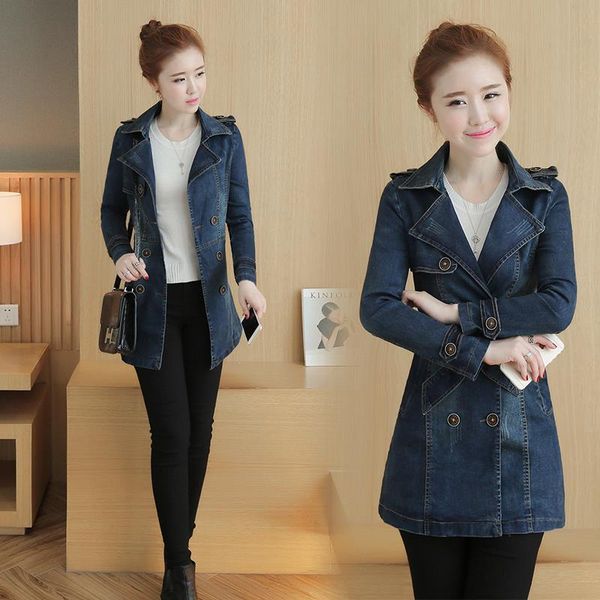 women's jackets 2021 spring and autumn ladies fashion slim large size denim jacket, Black;brown
women's jackets 2021 spring and autumn ladies fashion slim large size denim jacket, Black;brown