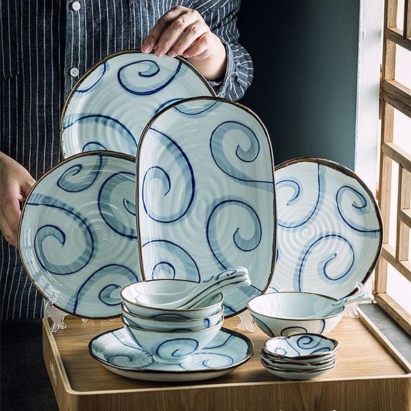 dishes & plates japanese style creativity oval serving plate ceramics bowls dessert restaurant tableware dinner set home kitchen utensils
dishes & plates japanese style creativity oval serving plate ceramics bowls dessert restaurant tableware dinner set home kitchen utensils