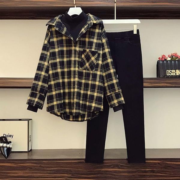 women's two piece pants 2 sets womens high street outfits plaid long sleeve shirt + pencil 2021 spring autumn casual set x333, White
women's two piece pants 2 sets womens high street outfits plaid long sleeve shirt + pencil 2021 spring autumn casual set x333, White